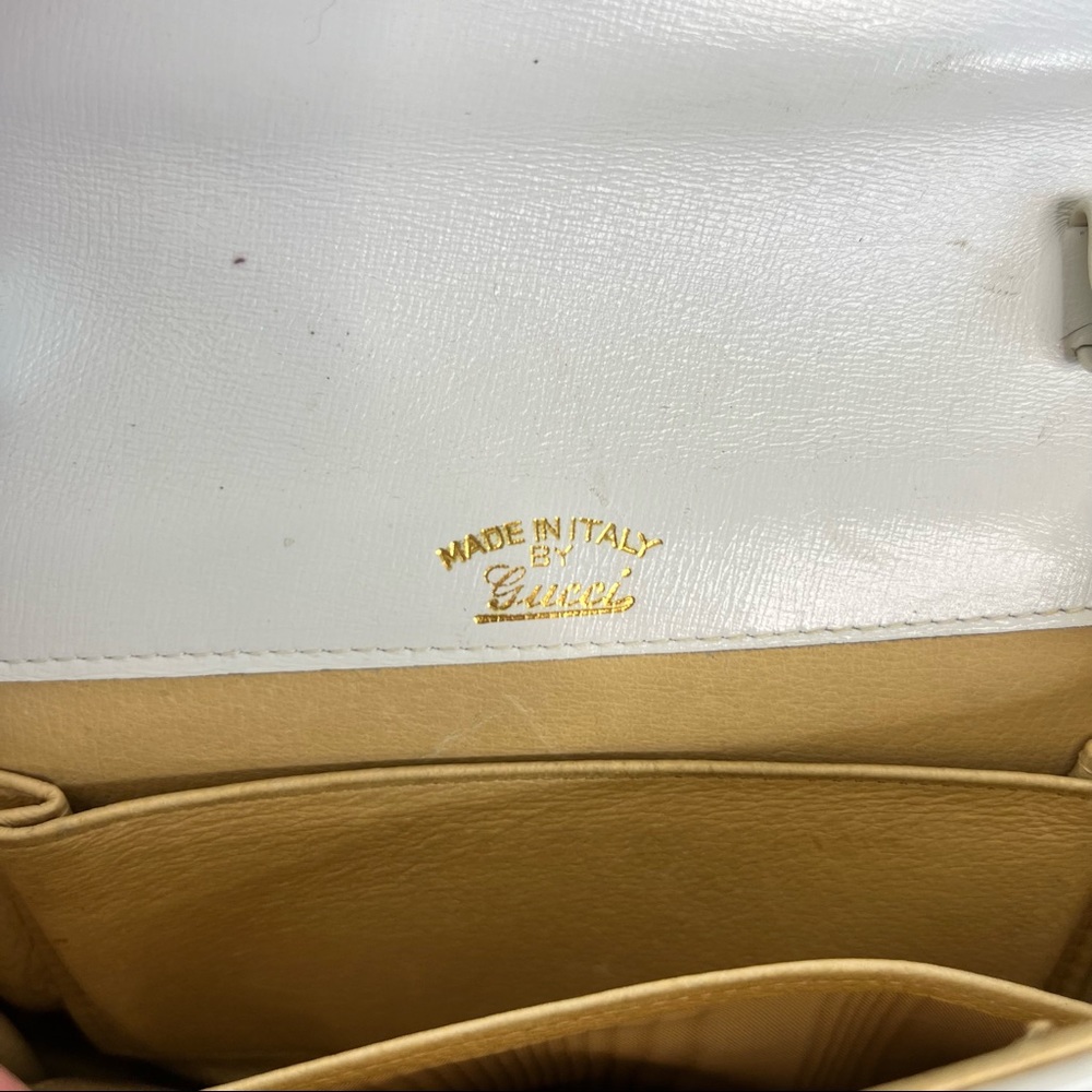GUCCI Mini Top Handle VTG Leather 60s Bag - Picture 8 of 10